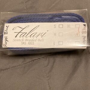 Royal Blue Stretch Braided Belt 2XL